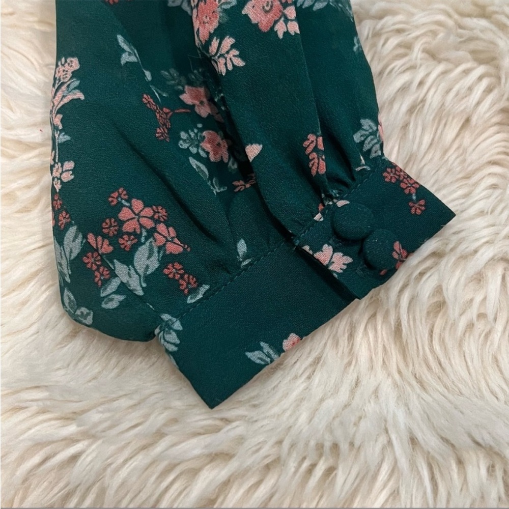 Reformation Green Backless Tie Front Blouse - Picture 6 of 6